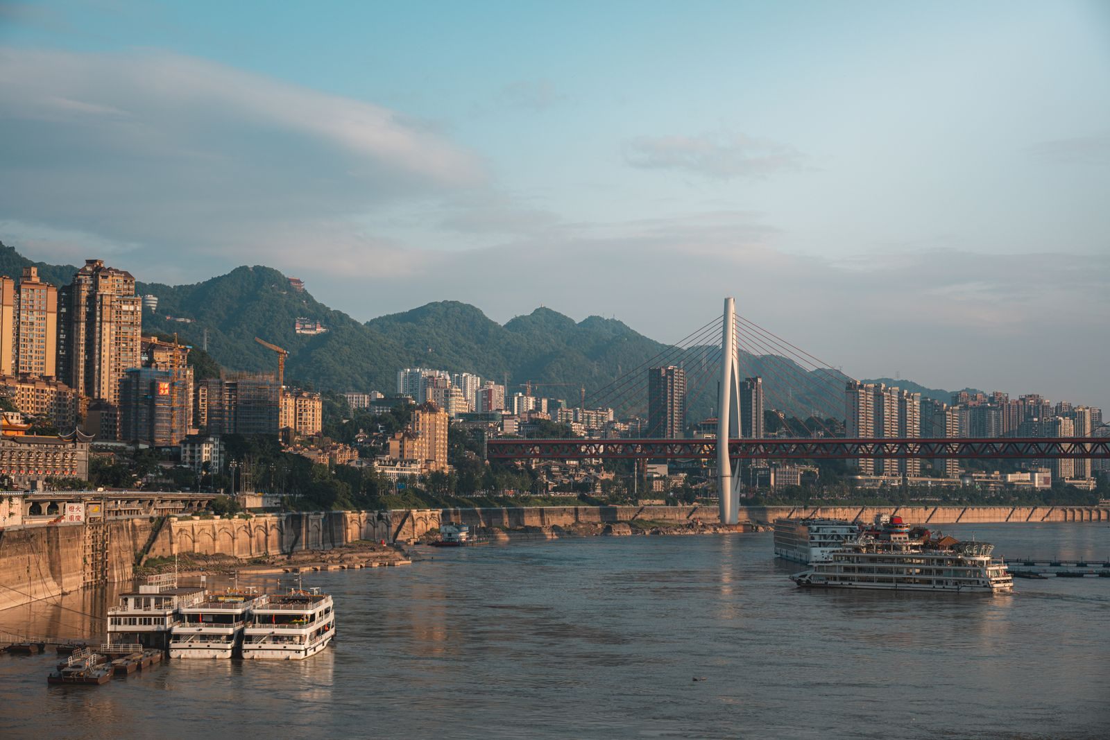 Chongqing skyline by the river